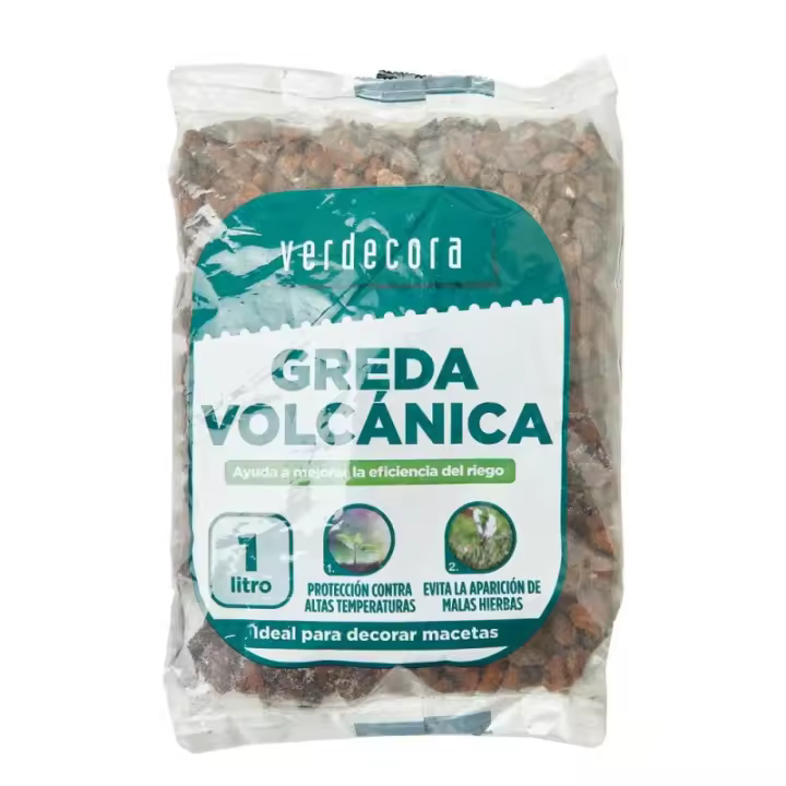 Greda Volcánica para Drenaje y Decoración de Plantas 1L - 1