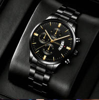 Reloj De Pulsera De Acero Inoxidable Para Hombre Estilo Casual Y Negocios Con Fechainfo Montre Homme Reloj De Pulsera De Cuarzo - details 2