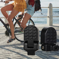 Pared De Bicicleta De Aluminio Para Montaña Y Carretera Pedales Traseros Plegables Antideslizantes Con Asiento De Pie Durable Y Ultraligero - details 4