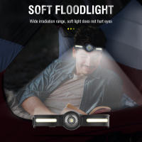 BORUiT GT10 LED Torcha Frontal Para Camping Recargable Tipo-C Con Función De Memoria Luz De Trabajo Impermeable Para Ciclismo Pesca Senderismo Caving - details 1