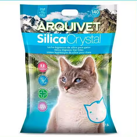 Arquivet - Silica Gel Crystal- Arena para Gatos a Base de Gel de Sílice - 1