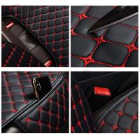 Cubierta De Asiento De Coche De Cuero PU Universal Anti-Rasguños Resistentes Al Desgaste Suaves Para Todas Las Estaciones Cojín De Espalda Minimalista Protector Contra Golpes - details 0