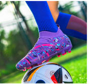 Zapatos De Fútbol FG/TF Para Hombres Y Mujeres Antideslizantes Duraderos Entrenamiento Al Aire Libre Microfibra - details 9