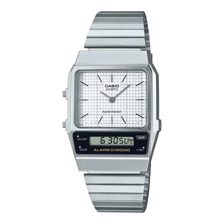 reloj unisex Casio AQ-800E-7A Edgy Vintage Retro ana-digi alarma - 1