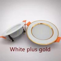 Lámpara LED Recubierta De Tres Tonos Dimmable 5W 7W 9W 12W 15W 110/220V Luz De Bajo Techo Para Foyer Material De Aluminio - details 2