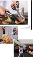 Juego De 2 Pares De Tijeras Para Barbecue Con Clip Herramientas Multifuncionales De Cocina Para El Hogar Y Restaurante - details 16