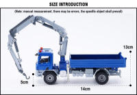 Camión De Juguete De Aleación De Metal 1/50 Para Niños Modelo De Grúa De Transporte Coleccionable Miniatura Regalo Para Niños - details 6