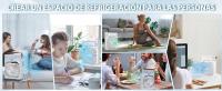 Mini Aire Acondicionado Portatil, 5 en 1 Refrigerador de Aire Portatil, Mini Refrigerador de Aire Móvil Ventilador, 3 Velocidades, Modos de Niebla, 7 LED Hogary, 2-8H Cronometrado - details 5
