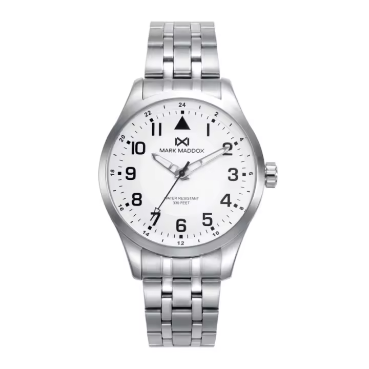 Reloj Hombre Mark Maddox Mission HM0148-04 - Acero, Esfera Blanco - 1