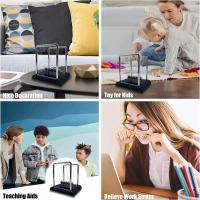 Juguete De Escritorio Newton's Cradle Balanza De Bolas De Acero Regalo Pendulo De Gravedad Para Decoración De Oficina Y Hogar Suministros Educativos De Física Metal - details 9