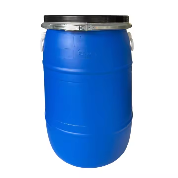 JARDIN202 - Bidón de plástico con boca ancha de 65 litros | Azul - 1