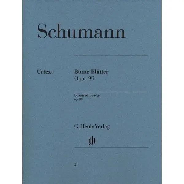 Schumann, Robert. Bunte Blätter Op. 99 - 1
