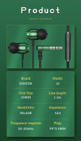 Auriculares magnéticos con cable para Gamer, cascos de Metal verde, estéreo de graves HiFi, 3,5mm, AUX o tipo C, micrófono HD, cancelación de ruido, uso cómodo - details 13
