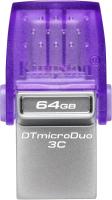 Kingston DataTraveler microDuo 3C Unidad Mini Pincho Pendrive Flash Memoria USB 64GB / 128GB / 256GB USBGen 3, USB 3.2 USB-C OTG, Type-C y Type-A, Morado - details 8