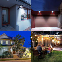 Lámpara De Pared Solar LED Super Brillante Exterior 156LED Luz De Calle Solar Con Sensor De Movimiento Impermeable Para Jardín Puerta Y Valla - details 8