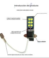2pcs Bombilla LED H3 Super Brillante Para Luz De Foga De Coche Y Camión DC 12V-24V 6000K Lámpara De Día Para Auto - details 4