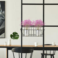 Rack De Almacenamiento Colgante Para Pared Cesta De Hierro Multifuncional Para Cocina Baño Organizador De Toallitas Y Artículos De Ducha Pequeña - details 3