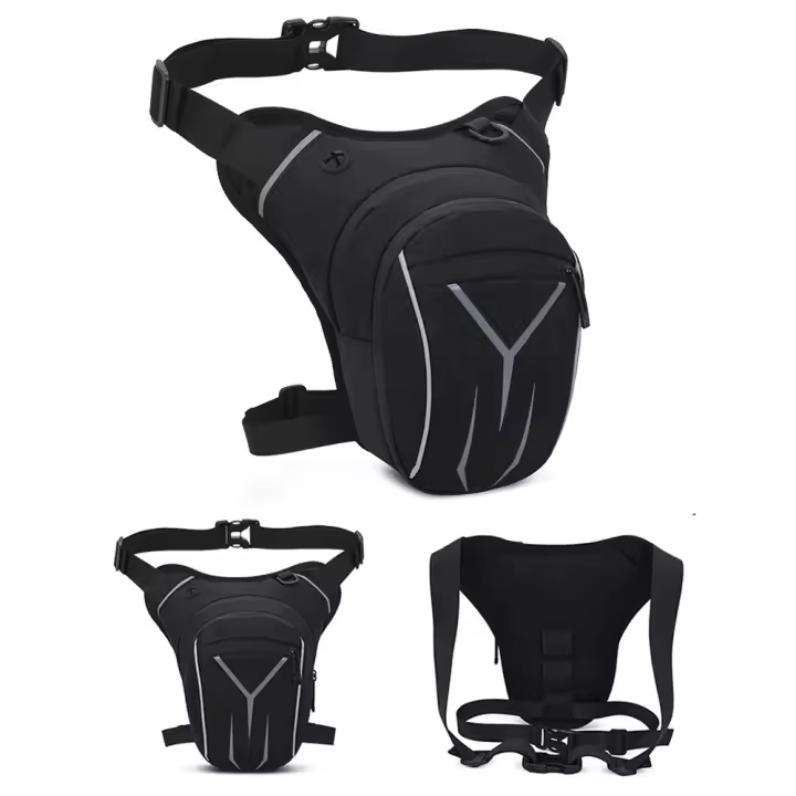 Bolsa De Pierna Impermeable Para Motocicleta Bolsa De Cintura Para Viaje Y Turismo Bolsa De Mochila Táctica Para Hombres Y Mujeres - 1