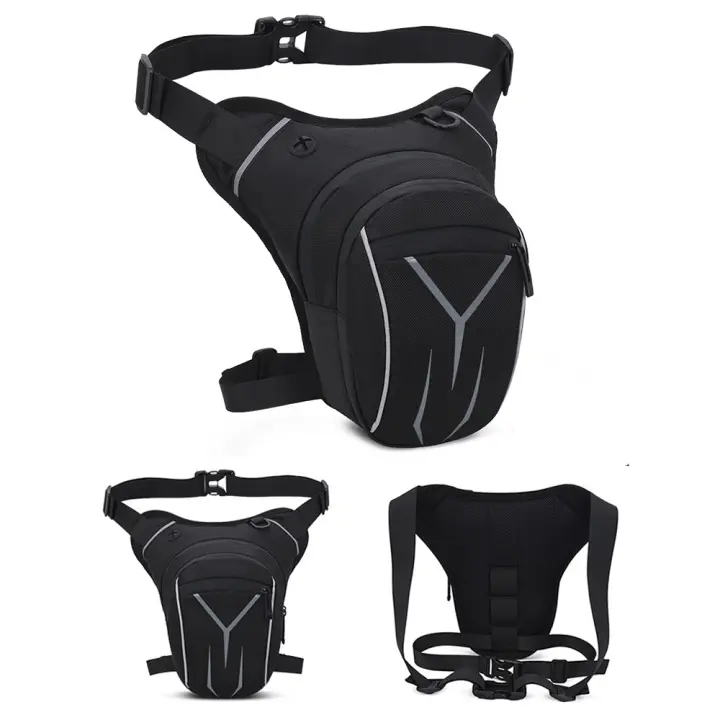 Bolsa De Pierna Impermeable Para Motocicleta Bolsa De Cintura Para Viaje Y Turismo Bolsa De Mochila Táctica Para Hombres Y Mujeres - 1