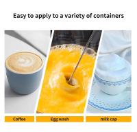 1PCS Mezclador Eléctrico Portátil Para Leche Y Huevos Batidor De Bebidas De Cocina Herramienta De Mezcla Para Café Y Crema - details 1
