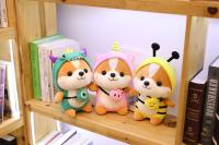 Muñeco De Peluche De 25cm Squirrel Shiba Inu Perro Corgi Cojín Suave Para Niños Regalo De Navidad Kawaii Valentin - details 6