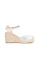 Lyla Wang Alpargatas doradas mujer de cuñas altas de esparto con plataforma ligera con plantillas acolchadas - details 10