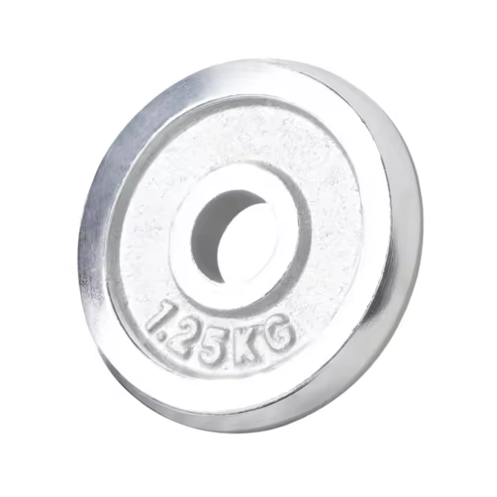 Gorilla Sports Discos de Pesas Cromados para barra estándar de 30 mm - 1