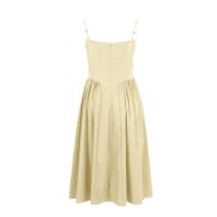 Vestido Midi Elegante Y Delgado Sin Espalda Para Mujer Vestido De Fiesta De Verano Elegante Con Suspensión Sólida Vestidos Para Mujer - details 22