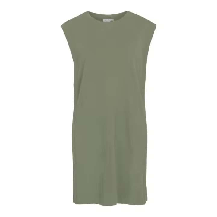Vestido Vila Viursa Verde Para Mujer - 1