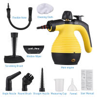 Máquina de limpieza a vapor presurizada de alta temperatura, multifuncional, limpiador a vapor portátil, 1050W, accesorio de 9 Uds para Cocina - details 2