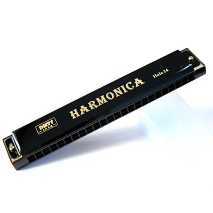 Harmonica Cromática De Boquilla C 24 Agujeros Instrumento De Viento De Madera Organófono Musical Acero Inoxidable Fosfor-bronce Ti-Plated - 1