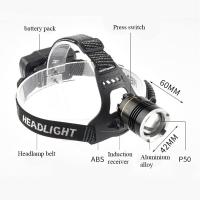 Linterna Frontal LED Recargable USB 9000LM XHP50 Super Brillante Con Sensor Y Zoom Para Camping Y Buscaminos Luz De Mano Impermeable - details 8