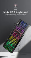 Teclado De Juego ONIKUMA G32 Con Teclas RGB Retroiluminadas Y Cubiertas Mate 104 Teclas Teclado De Membrana Para PC Gamer - details 0