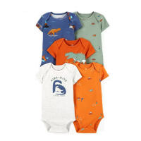 Ropa para niños, novedad de verano, mono triangular de manga corta para bebés, ropa para gatear, mono de bebé de cinco piezas - details 13