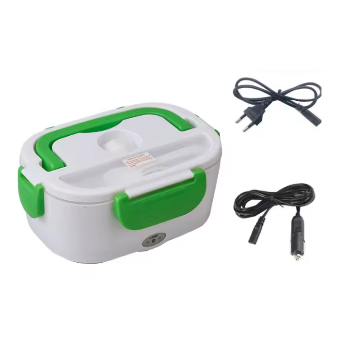 Fiambrera con refrigeración Eléctrica PARA EL Coche, fiambrera portátil, 110V, 220V, 12V, 24V, enchufe europeo y estadounidense, ventilador de flecha, Juego de Contenedores - 1