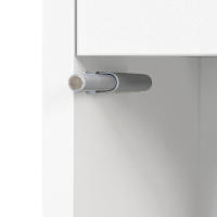 Juego de tocador Blanco para Dormitory with Tres amplios bolsitos y una Puerta-Dimensiones: A100/H75/D40 cm (sin taburete) - details 9