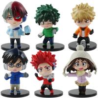 My Hero Academia Figuras De Acción PVC 9 Pcs Ver. Cute Midoriya All Might Bakugou Shoto Ochaco Modelo De Juguetes Para Regalo 8-10cm - details 1