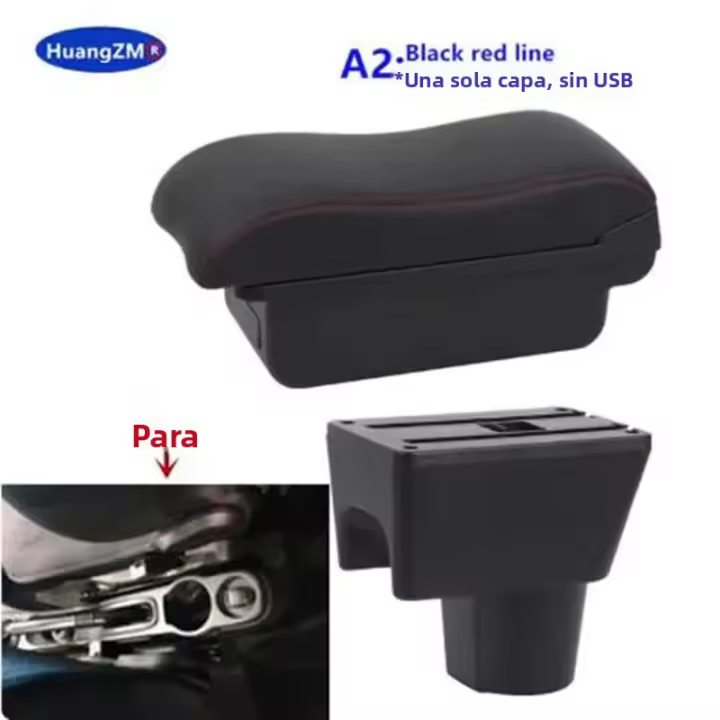 Caja De Reposabrazos Para Coche Renault Duster 2012-2018 Nissan Terrano 3 Dacia Duster Oroc Accesorios De Retrofits Almacenamiento Leather/Plástico ABS - 1