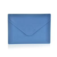 Pack 10 Ud. Carpeta Sobre con Cierre de Velcro - Tamaño A7 para hasta 100 Hojas 80 grs. - REF 90918 -  5 Colores Vital Opacos con Textura Soft Touch - 100% reciclable -by Office Box - details 1