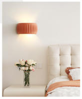 Lámpara De Pared Beige Francés En Resina Para Dormitorio Sala De Estar Moderna Lámpara Ambiental Para Pasillo Y Escalera - details 1