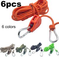 6Pcs Cuerda De Atado Para Acampar 4mm Afinador De Cuerda De Viento Hebilla De Pulley Ratchet Gancho De Cuerda De Tenda Accesorios De Tenda - details 27
