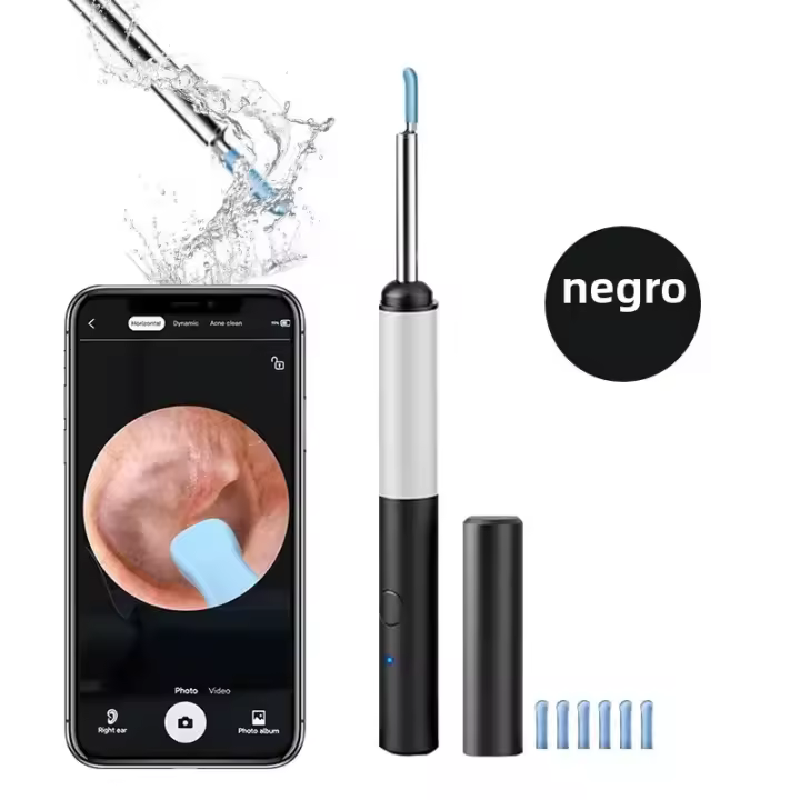 Otoscopio Inalámbrico Ultrafino 3.9mm Cámara WiFi Con Herramienta De Limpieza De Cera De Oído Compatible Con IOS Y Android - 1