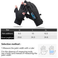 Guantes De Pesca Invierno Impermeables 2 Dedos Plegables Antigolpes Para Hombres Y Mujeres Guantes De Veludo Térmicos Para Angling Y Ciclismo Al Aire Libre - details 22