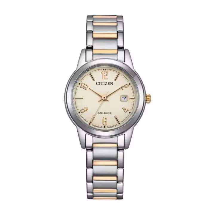 Reloj Citizen Eco Drive FE1244-72A – Lady, Mujer, Acero, Beige, 10 Bar - 1