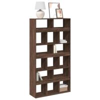 vidaXL Estantería de madera de ingeniería blanca 100x33x187,5 cm en color Blanco/Roble Sonoma/Gris sonoma y más | almacenamiento funcional diseño moderno para baño dormitorio sala - details 6
