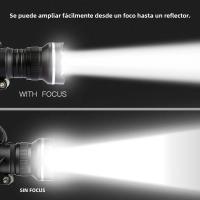UltraFire UF-2166Linterna Frontal LED Potente Con Zoom Impermeable IPX4 Para Camping Y Caza Uso Con Baterías AA - details 0