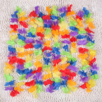100pcs Coronel De Flores Artificiales Para Navidad En Estilo Hawaiano Decoración De Puerta Para Fiestas Luau Torpil - details 15