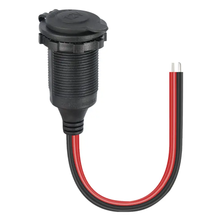 Adaptador De Cargador De Auto 12V-24V Hembra Para Arrancador De Coche Impermeable Conector De Plug Universal Accesorios De Cable De Arrancador De Coche - 1