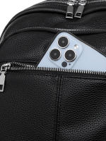 Mochila de viaje urbana sencilla de PU para mujer - details 28