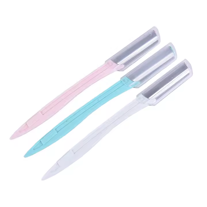 Afeitadora De Cejas Para Mujer Herramienta De Eliminación De Vello Con Cuchilla Para Rostro Trimmer Y Modelador - 1